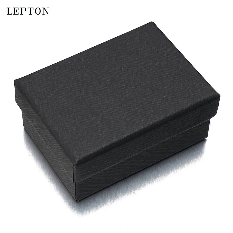 Hot Sale Black Paper Cufflinks Boxes 20 PCS/Lots High Quality Black matte paper Jewelry Boxes Cuff links Carrying Case wholesale