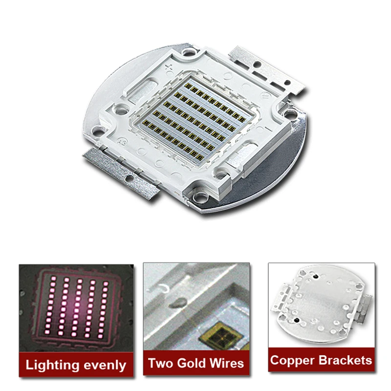 

High Power LED chip IR COB integrated 940nm 14-16V 1500mA IR LED 50W COB LED Beads for Night