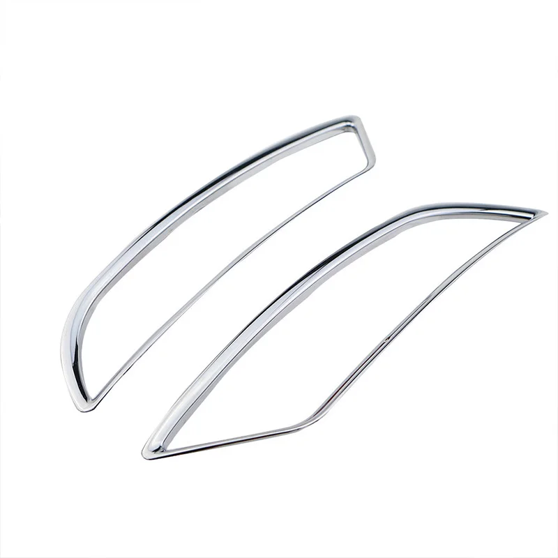 My Good Car Chrome Front Air Conditioning Vent Plating Circle Decorative Sequins Trim Sticker for Ford Kuga Escape 2013 - 2018