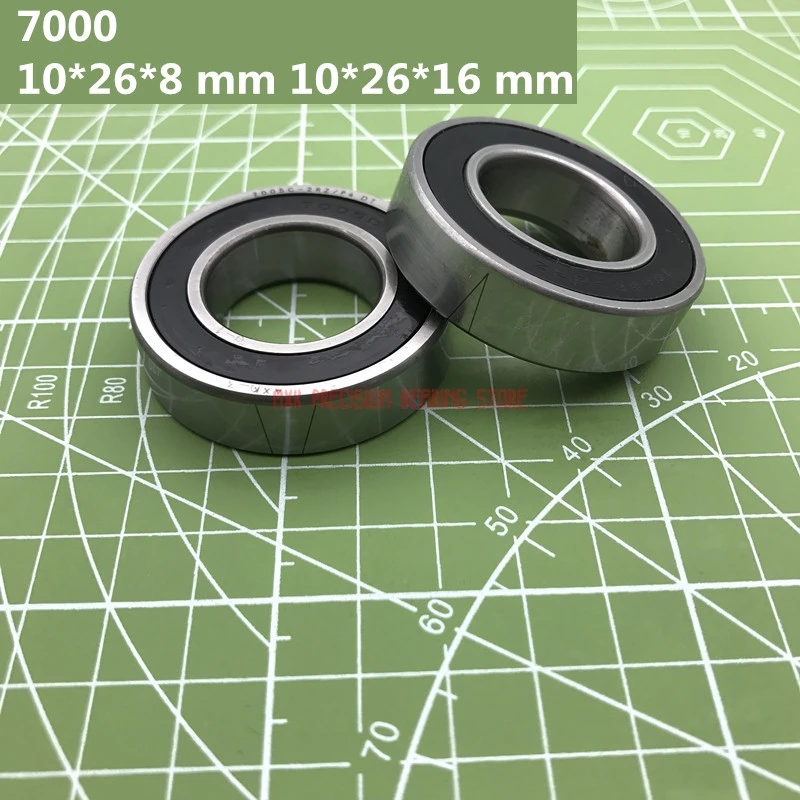 

2023 Real Axk High Quality 1 Pair 7000 7000c 2rz P4 Dt 10*26*8 Mm 10*26*16 Sealed Angular Contact Bearings Speed Spindle Cnc