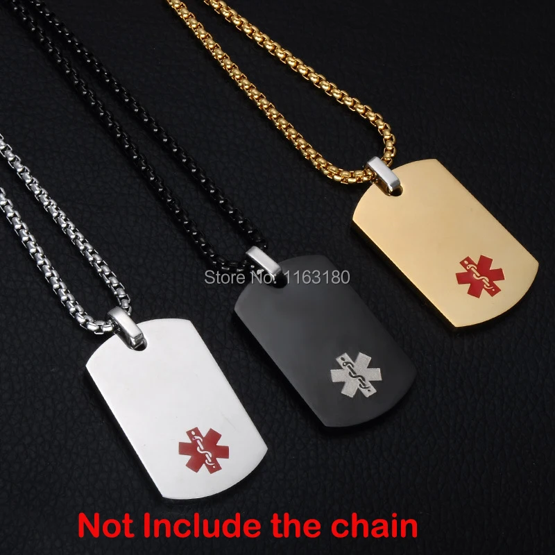 

12pcs/lot Military Army ID Wholesale Personalized Stainless Steel Pendant Rectangle Necklace Jewelry Name Blank Dog Tags