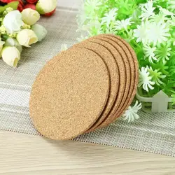 6x Cork Wood Drink Coaster Tea Coffee Cup Mat Table Decor Bottle Tableware Nice