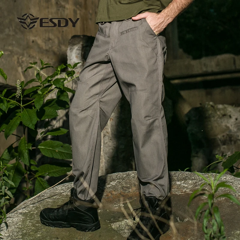 

Tactical Training Mens Quick Dry Loose Trousers Male Outdoor Hunting Hiking Climbing Sports Military Straight Pants Overalls