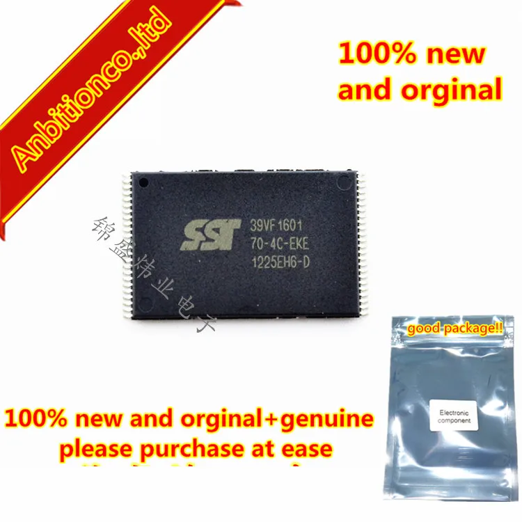 5pcs 100% new and orginal SST39VF1601-70-4C-EKE TSOP48 16 Mbit / 32 Mbit / 64 Mbit (x16) Multi-Purpose Flash Plus in stock