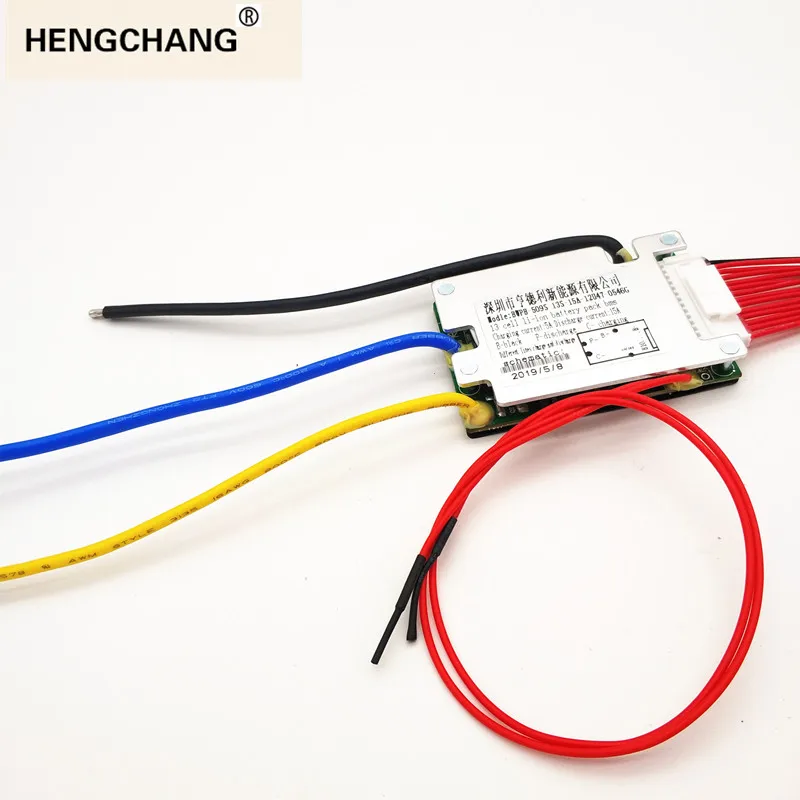 13s Bms for 48v E Bike Battery On Off Switch Charging Voltage 54.6v 15a Hailong Water Bottle Style Pcm Pcba