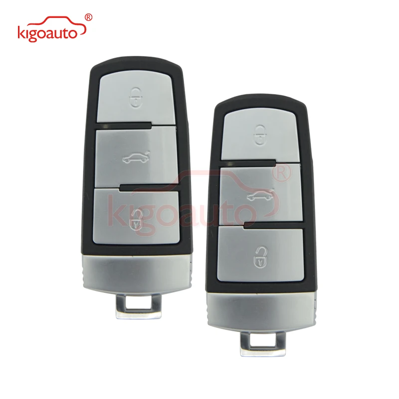 Kigoauto 2pcs Smart Key 3C0 959 752 BA ID48 Chip 3button 434Mhz For VW Magotan Passat CC 2005 2006 2007 2008 2009 2010