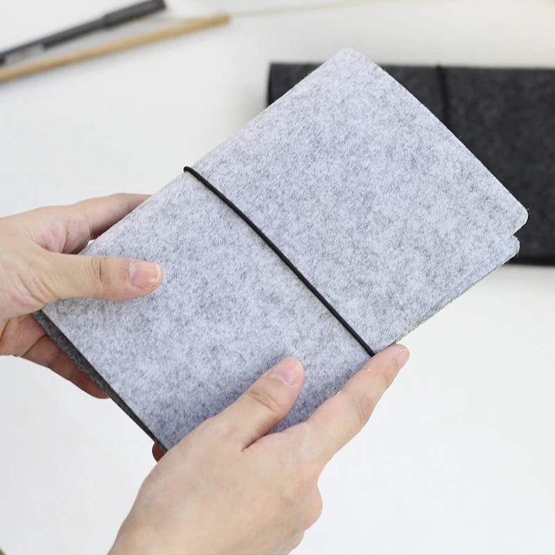 SIXONE Felt Loose Leaf Note Book Shell Fabric Inner Core A6, A7 Notebook Diary A5 Plan Office Supplies A Ring Binder stationery