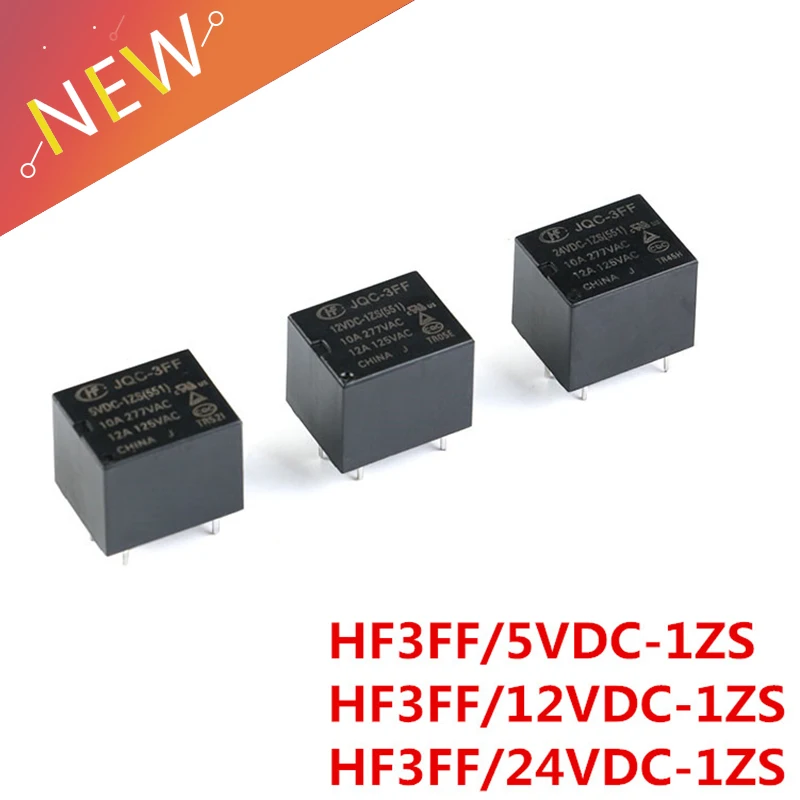 

5 шт., 10 А релейная лампа-5VDC-1ZS 12VDC-1ZS 24VDC-1ZS(551), 5 В, 12 В, 24 В постоянного тока, 5 контактов