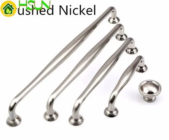 3.75'' 5'' 6.3'' 7.55'' Polished Chrome Drawer Pulls Large Kitchen Cabinet Pulls Knob Door Handles Brushed Nickel Dresser Knobs