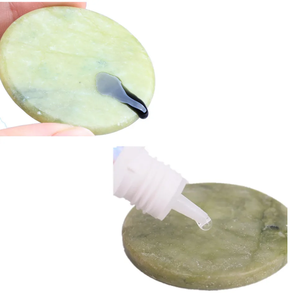 Jade/Shell Stein Wimpern Verlängerung Kleber Klebe Halter Gefälschte Wimpern Halter Einfach Sauber Wimpern Zubehör Zilien Make-Up-Tool