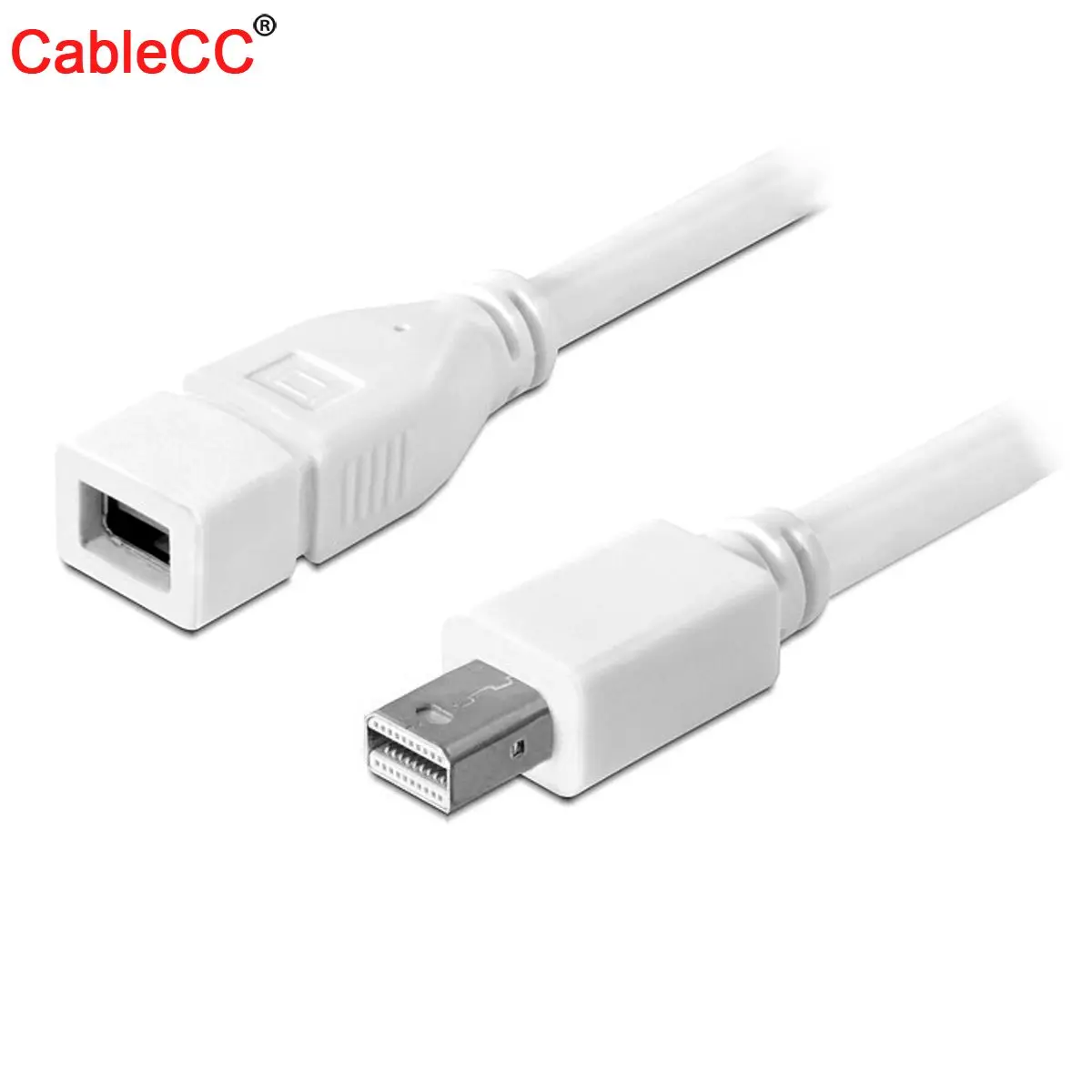 

Cablecc Male Mini Displayport Male Mini DP to Female Mini DP Extension Cable 1.8M