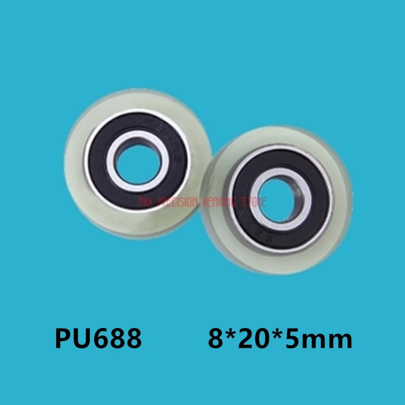 

2023 New Arrival Time-limited 688 Polyurethane Rubber Bearing 8*20*5mm Pu Wheel Roller Pulley Sorter Door And Window