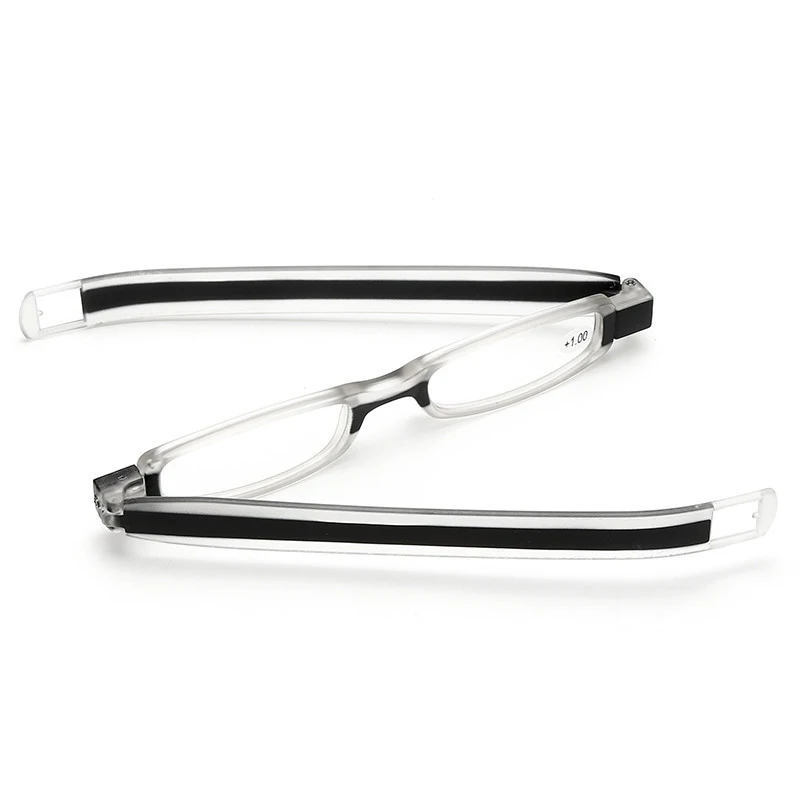 360 Degree Rotation Folding Reading Glasses Vintage Small Pocket Pen Style Diopter Men Women Foldable Reading Glasses 1.0 - 4.0