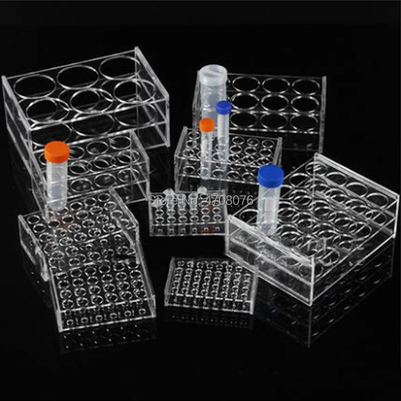 24 holes * dia 16.5mm Plastic Lab Test Tube Holder Transparent Test Tube Rack/Shelf For Centrifugal Tube for lab supplies