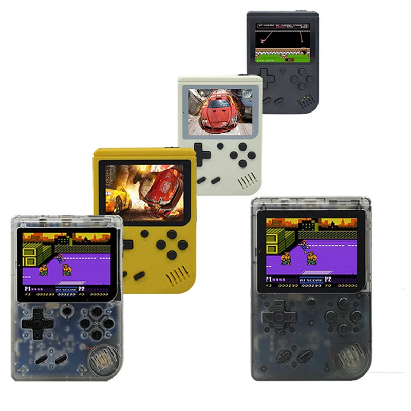 RS-6A Retro Game Console 168 in 1 Portable Handheld Cool Game Boy 8 Bit Video Games Player LCD Kids Color 168 Game AV output