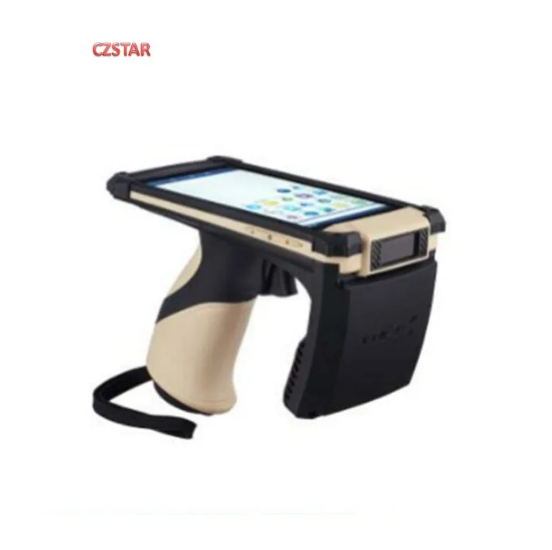 

Android usb handheld uhf rfid reader 840-960mhz wifi Bluetooth 3G 4G wireless screen smart phone uhf reader barcode scanner