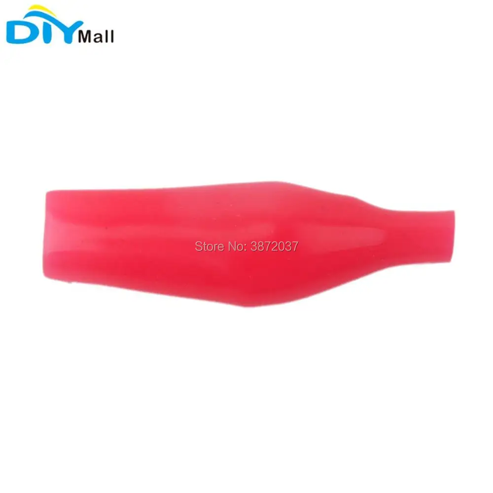 50pcs/lot Metal Middle Alligator Clip Rubber Sleeve for Testing Probe Red Green Blue Yellow Black