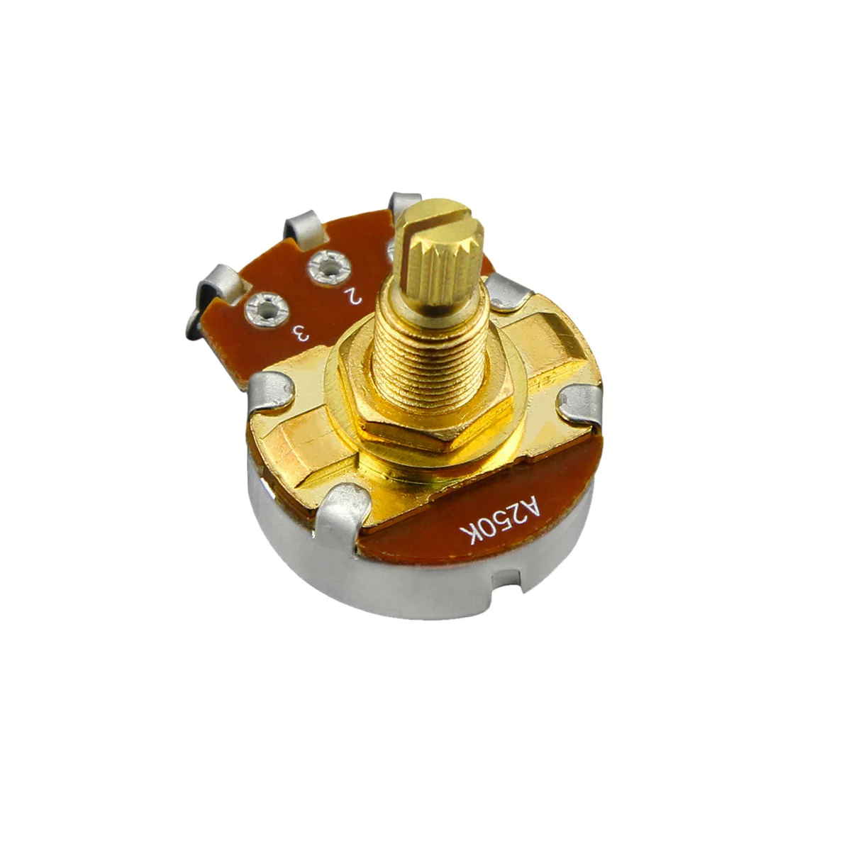 FLEOR 10pcs potenziometri per chitarra con albero diviso lungo potenziometri A250K /B250K/ A500K /B500K scegli per parti di basso elettrico
