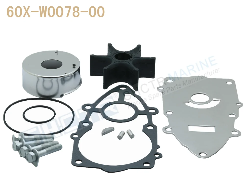 

SHCTR Water Pump & Impeller Kit for OEM 60X-W0078-00,Sierra 18-3516,200/225/250/300HP