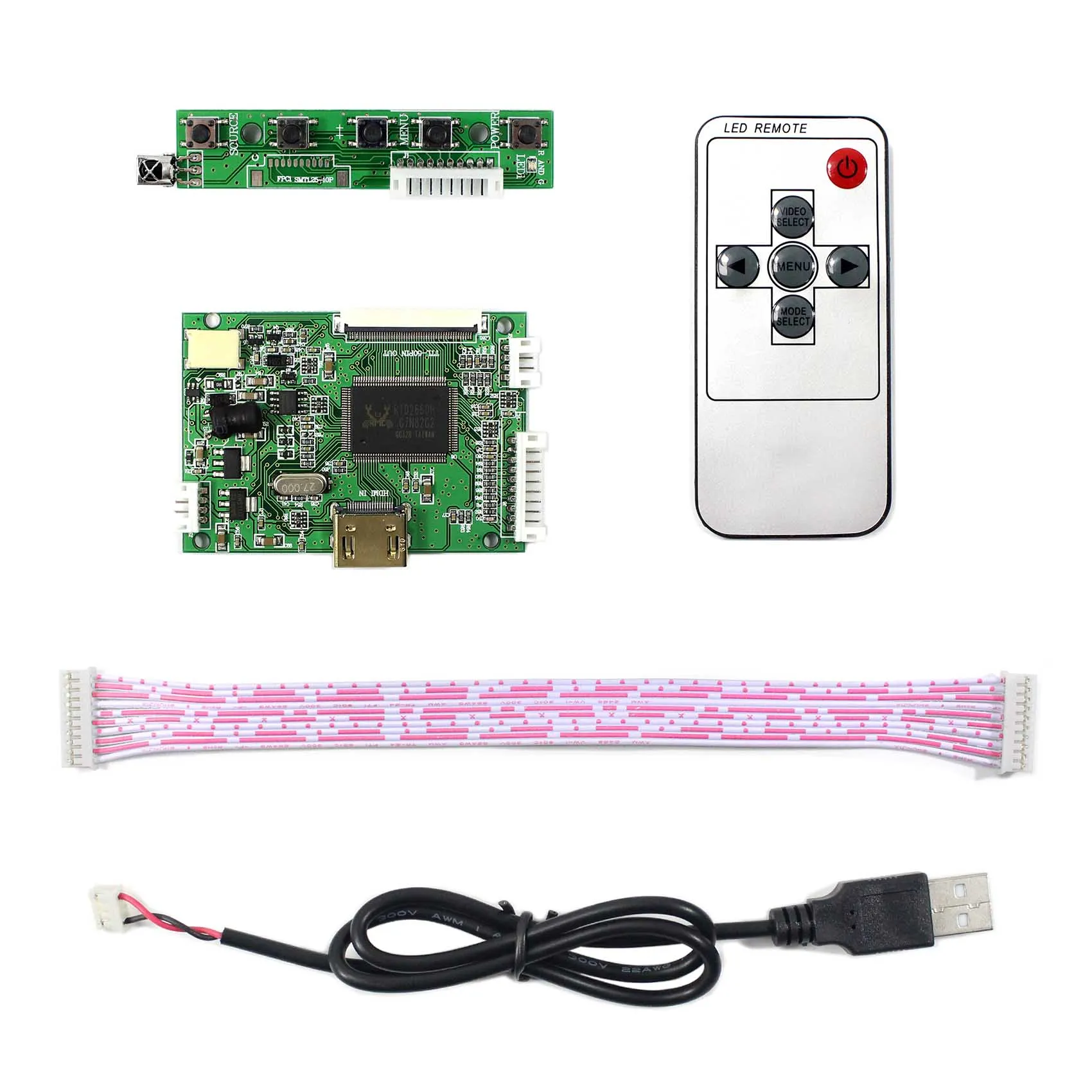 HD Serta Input LCD Controller Board Bekerja untuk 8 "800X600 EJ080NA-05A AT080TN52 Layar LCD