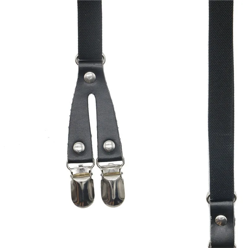 X back suspensórios masculinos de 1.5cm, calças skinny pretos slim com suspensórios ajustáveis