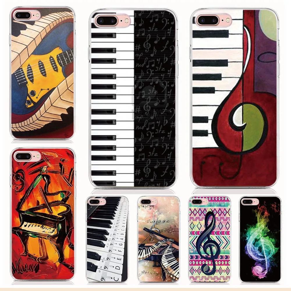 For Google Pixel 4 4XL 3A XL 2 3 2XL 3XL Soft Tpu Silicone Case Piano Keys Musical Cover Protective Coque Shell Phone Cases