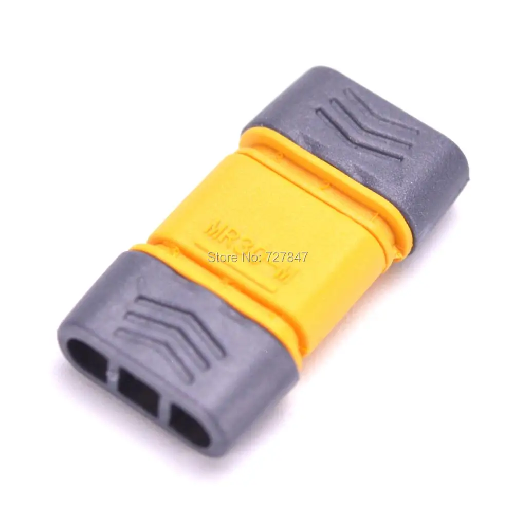 5 / 10 / 20 pairs Amass MR30 MR30-M Connector Plug With Sheath Female Male RC Gold Plated for Lipo Battery Multicopter Airplane