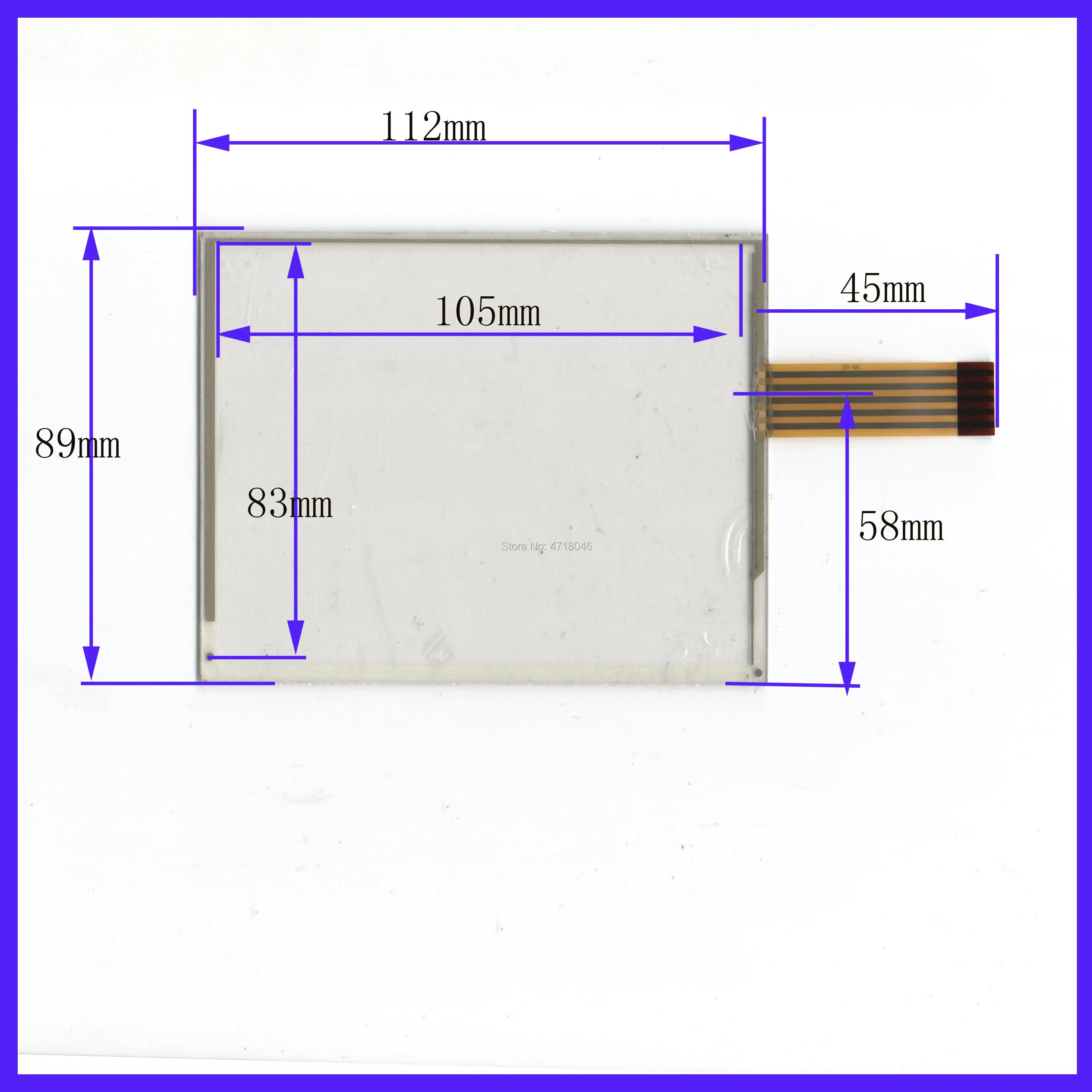 

wholesale 10PCS/Lot 112*89mm 5inch 5lines resistance screen this is compatible 112mm*89mm