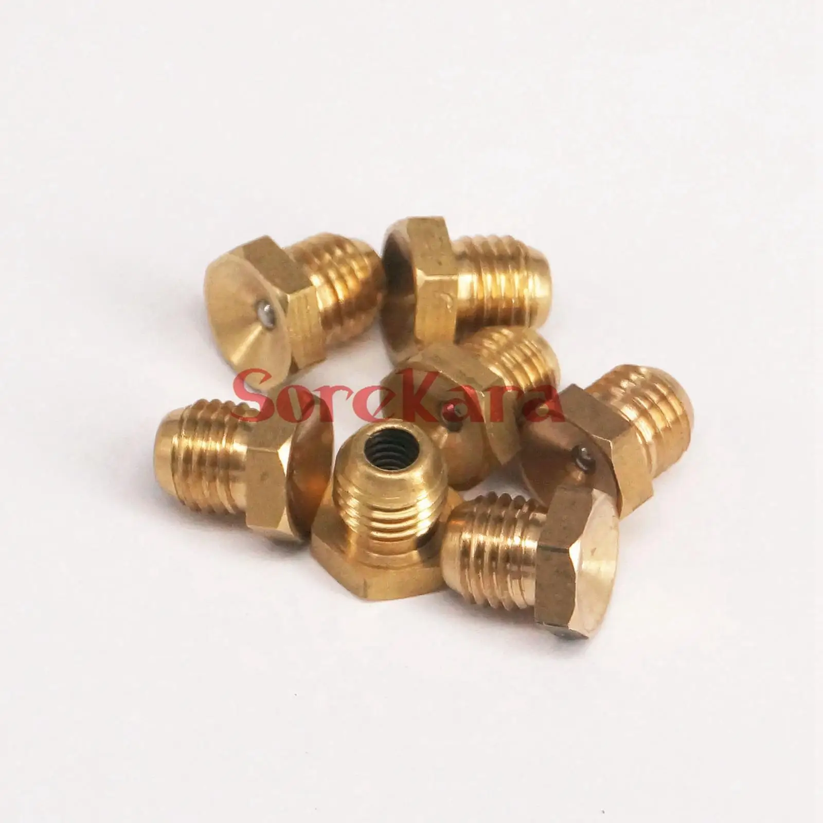 

10pcs 1/4" BSP Male Flush Grease Zerk Nipple Fitting For Grease Gun Machine Tool Accessories