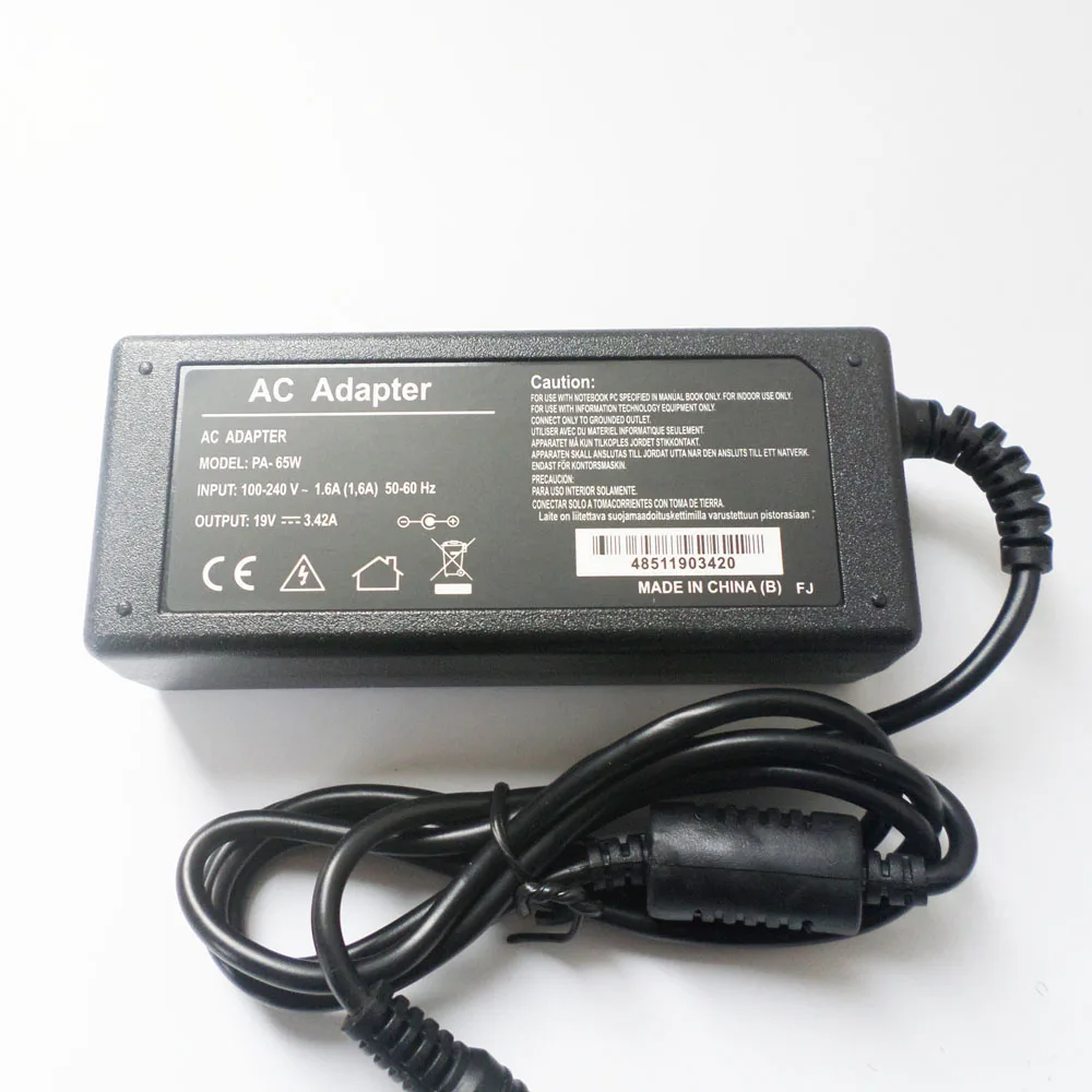 NEW AC DC Power Adapter For Asus PA-1650-66 EXA0703YH K501 K50IJ K50ij-A1 S500CA-SI50305T S500CA-US71T S500CM-DS71T 65w Notebook