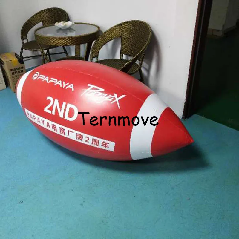 Pelotas de Rugby de 2,5 m adecuadas para niños, deportes al aire libre, fútbol americano, pelota de Rugby americana de entrenamiento inflable de PVC