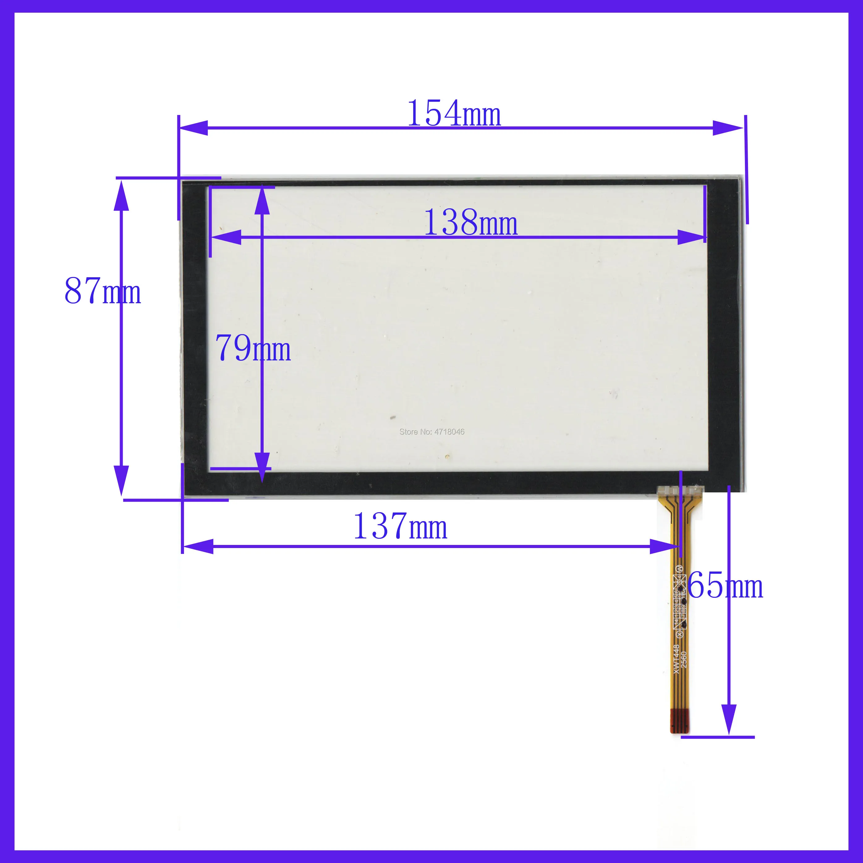 

ZhiYuSun wholesale 154*87mm 6.2inch 4lines resistance screen for car DVD redio this is compatible KL-TP-2073