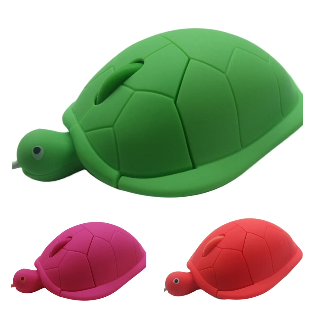 Cute Animal Wired Mouse USB 3D Turtle Optical Mice Mouse For Computer PC Mini Pro Sea Turtle Gaming Mouse