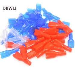 100pcs Red blue white Cover Case for 6.3mm  4.8mm  2.8mm Crimp Terminal Spade Connector