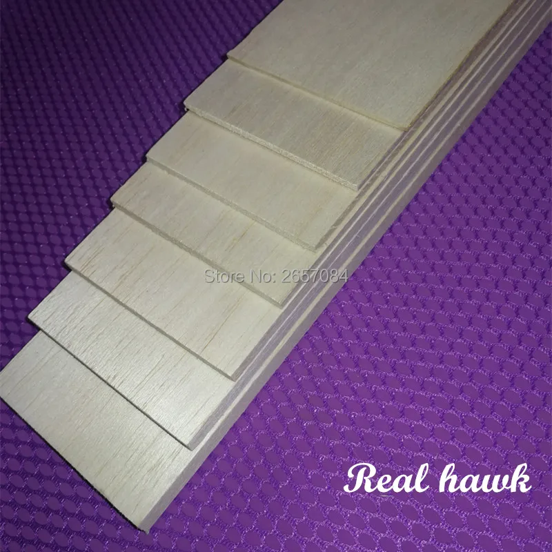 10pcs 500x80x0.75/1/1.5/2/2.5/3/4/5/6/8/10mm EXCELLENT QUALITY Model Balsa wood sheets for DIY airplane boat model material