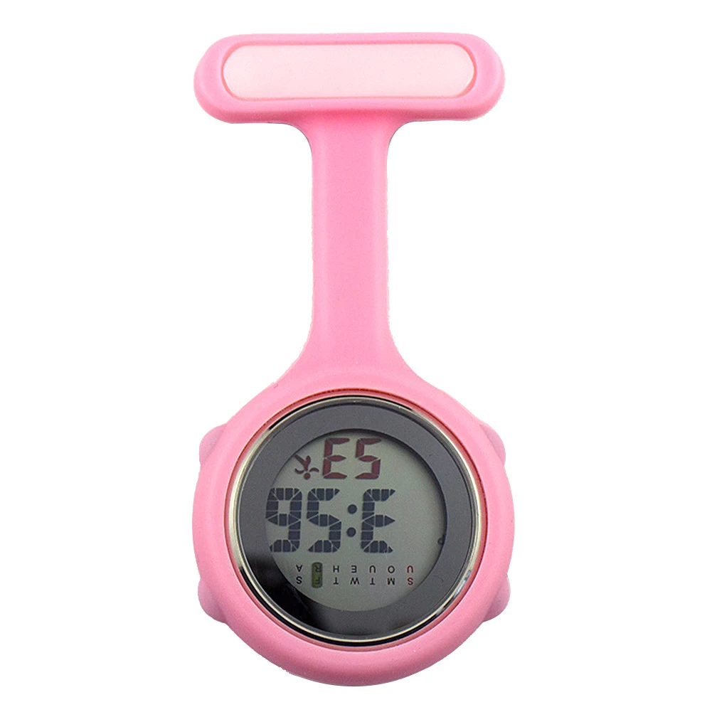 Wholesale 1Pc Digital Display Dial Clip-On Fob Nurse Brooch Pin Hang Pocket Electric Watch