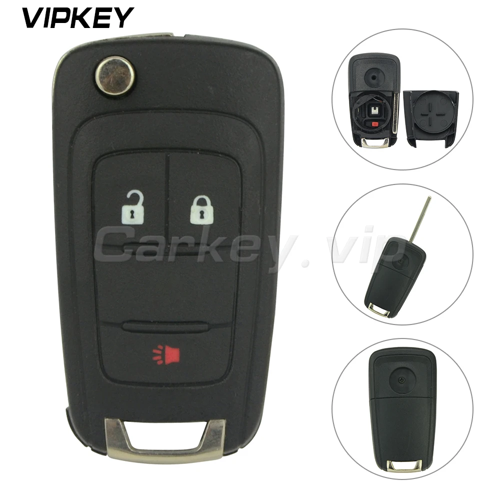 

Remotekey 20873621 Folding Key Shell For Chevrolet Equinox Sonic 2010 2011 2012 2013 2014 2015 OHT01060512 2 Button With Panic