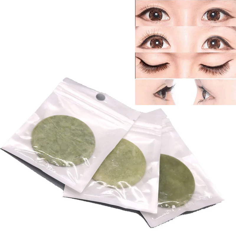 Jade/Shell Stone Eyelash Extension Glue Adhesive Holder Fake Eye Lash Holder Easy Clean Eyelash Accessories Cilia Makeup Tool