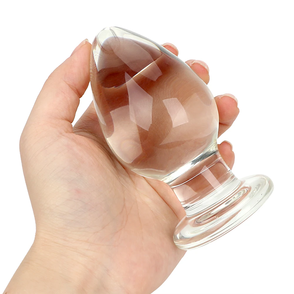 OLO – Plug Anal Transparent érotique en verre pour homme et femme, jouet sexuel pour Masturbation, massage de la Prostate