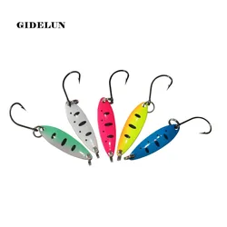 free shipping 3cm 2.1g metal lure fishing spoon lure swimbait artificial bait