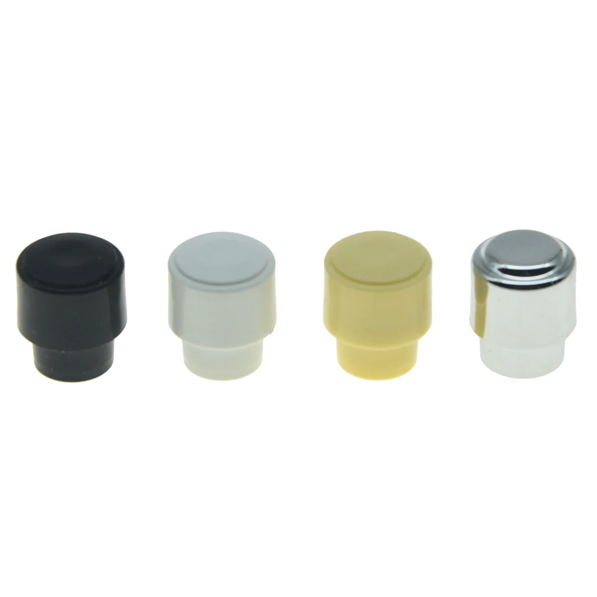 KAISH Pack of 2 Barrel Switch Tip 3 Way or 4 Way Pickup Selector Switch Knobs for U.S. Tele/Telecaster Black/Ivory/White