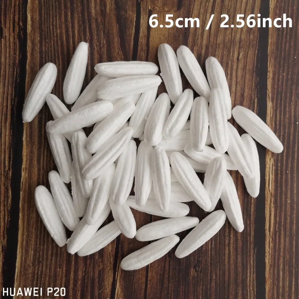 30/50/100pcs 4cm To 11cm White Foam Lily Buds Nylon Stocking Flower Accessories Lily Stamens Silk Flower Making Materials