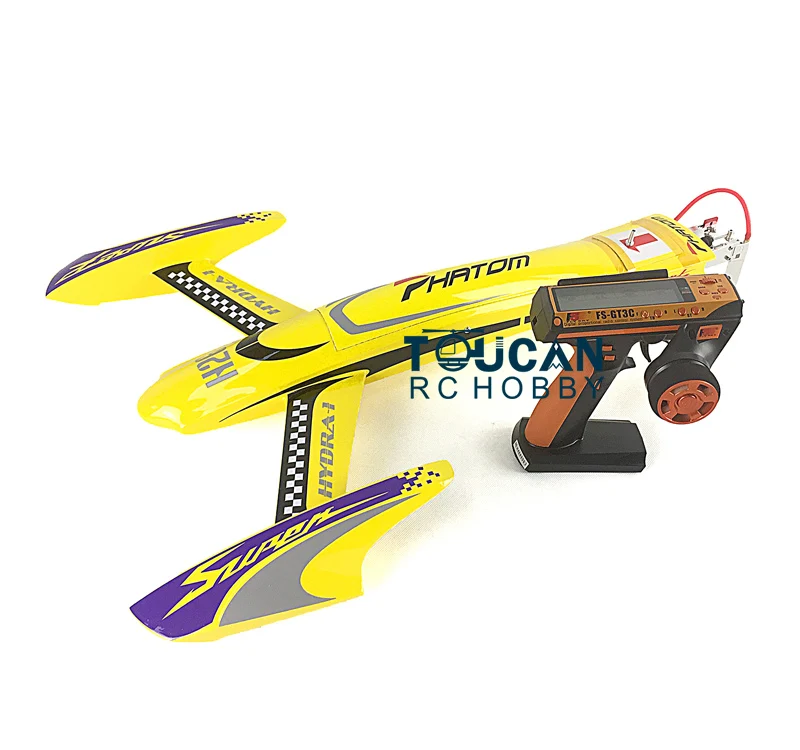 H660 RTR Kevlar Electric RC Boat 100KM/H RadioSys Battery Brushless Motor Yellow THZH0043