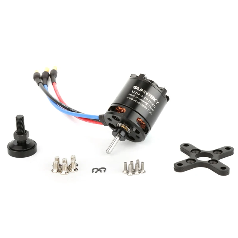 SUNNYSKY X2216 Brushless Motor 880KV/1100KV/1250KV/1400KV/2400KV Long/Short Shaft Motor For RC Airplane Fixed Wing Original