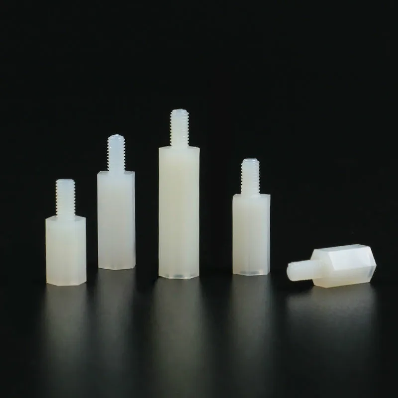 10pcs M3+6mm Spacing Screw for PCB/Computer Motherboard Hexagonal Nylon Standoff Spacers