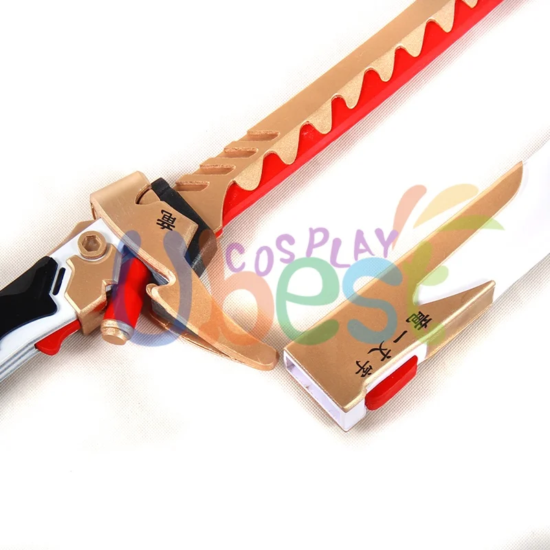 OW Genji Nihon Skin Golden Long Sword Cosplay Prop