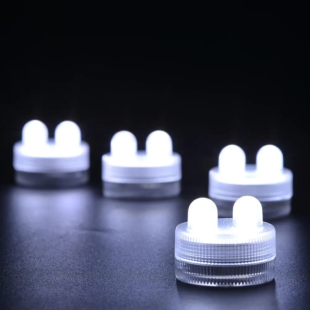 

36pcs/lot Submersible Floralyte Party Decor Waterproof LED Candle Lights with 2pcs CR2032 Battery Operated