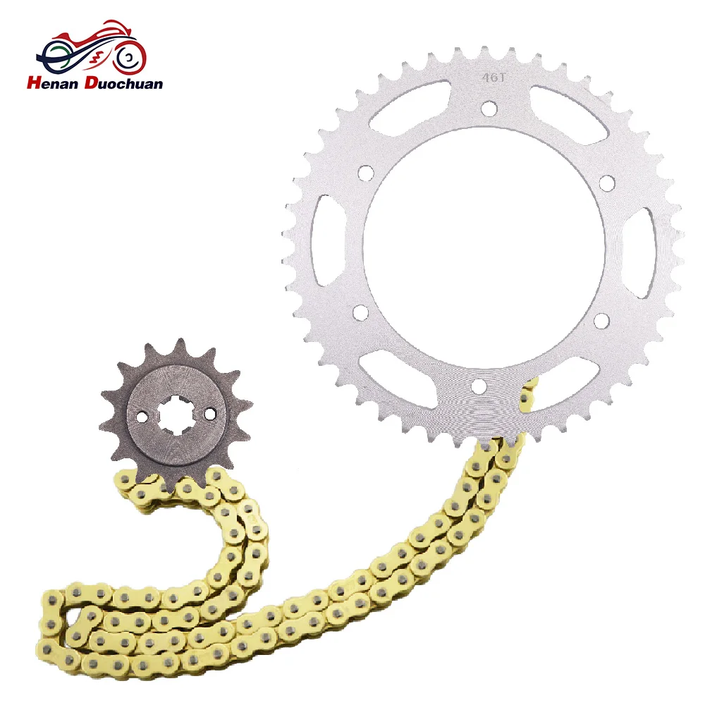 GT250 520 14T 46T 250CC Motorcycle Drive Chain and Front Rear Sprocket Set for Hyosung Road GT 250 R GT250R Sport Comet FI Naked