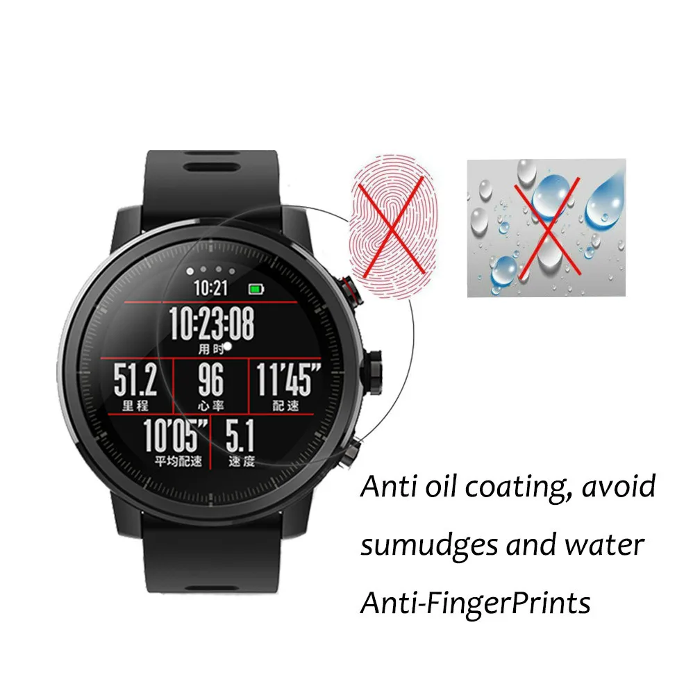 5Pack For Xiaomi Huami Amazfit Stratos Pace 2 2s Smart Watch Film Full Coverage Soft TPU Screen Protector LCD Guard Shield Cover