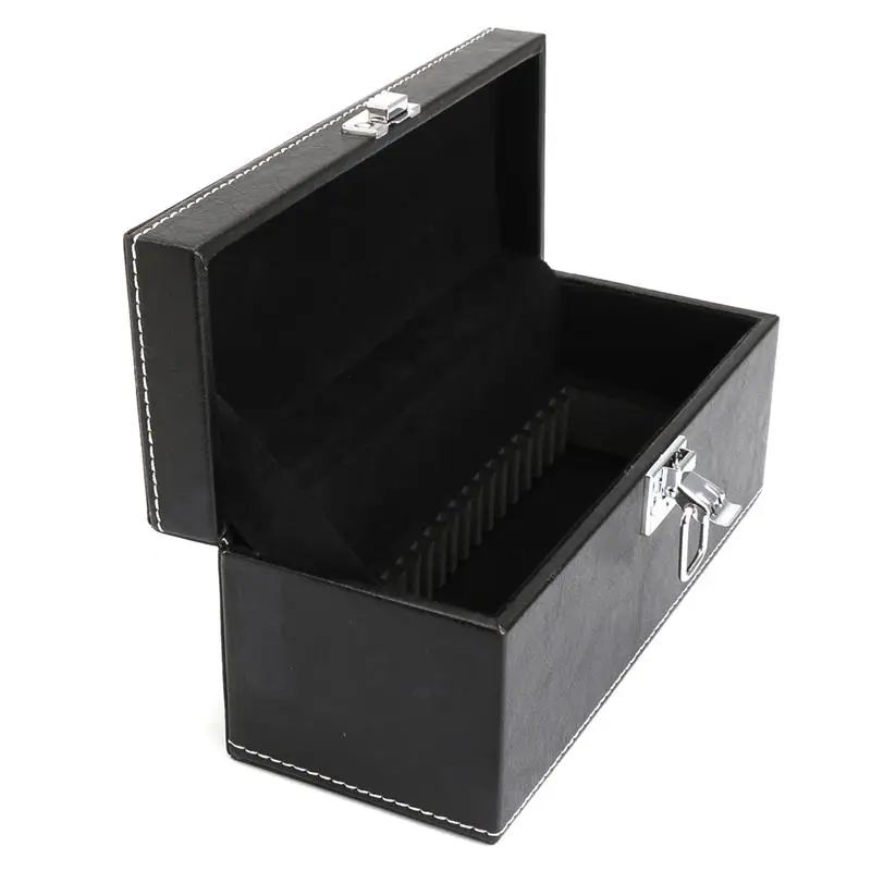 

Coin Storage Box Slab Jewelry PU Compound Plywood Style Bundle Coins Display Box Case For Home Organization